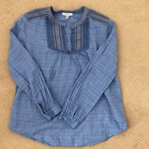 J. Crew Chambray Blouse